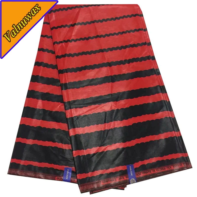 Гарантированный воск блок Африканский принты Анкара настоящая ткань java черный и