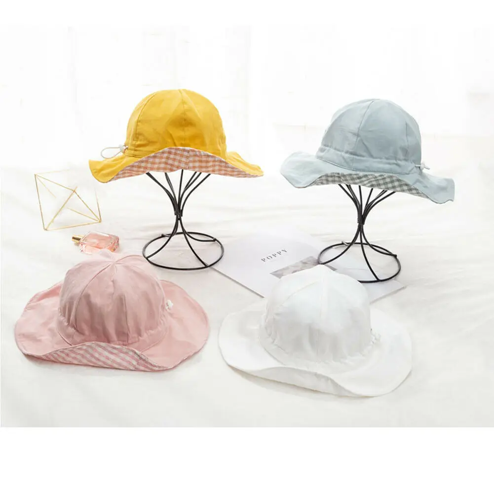 Летняя Повседневная Кепка от солнца для младенцев и Пляжная Регулируемая