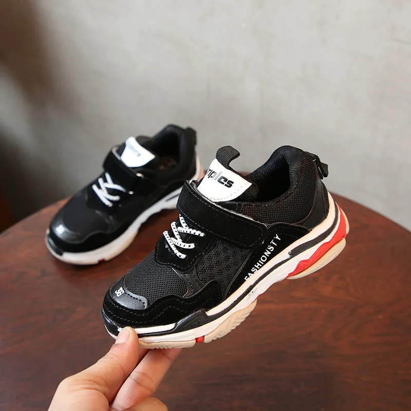 Fashion 2018 Spring Autumn Children Shoes Girl Sport Comfortable Outdoor Breathable Kids Sneakers for Boy Running 35 | Детская одежда и