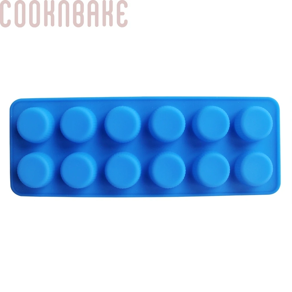 COOKNBAKE DIY силиконовая форма для шоколада, ледяной кубик, желе, пудинг с 12 капризностью, круглая форма, SICM-115-21
