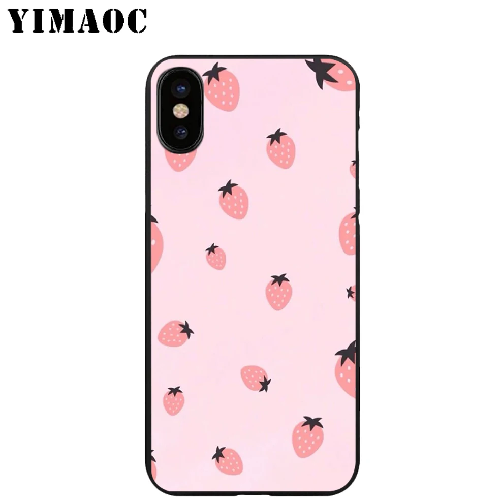 YIMAOC мозаичная картина Мягкий ТПУ Черный силиконовый чехол для iPhone X или 10 8 7 6 6S Plus 5