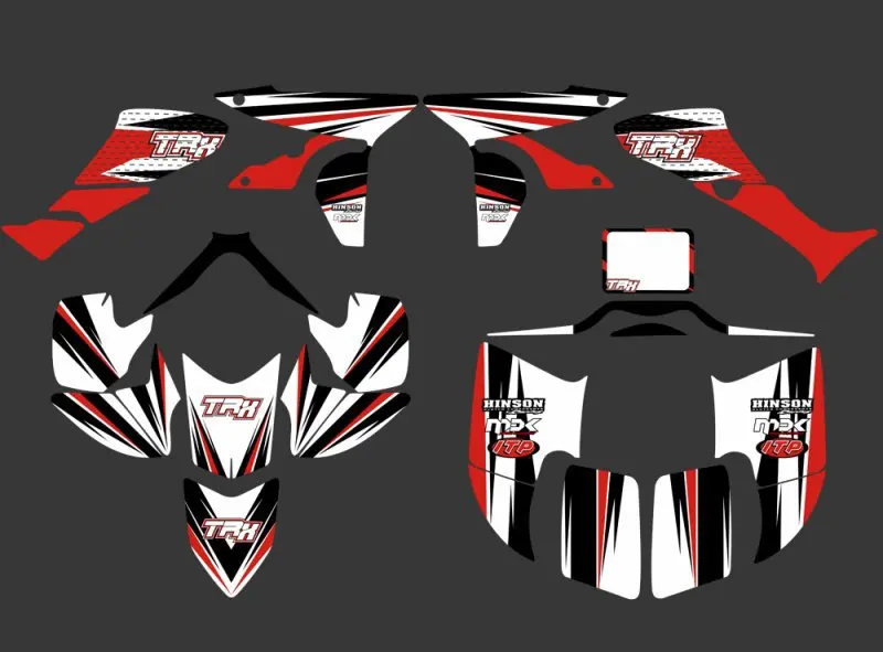 Наклейка H2CNC для Honda TRX450R TRX 450R fourtrax ATV 450 R|graphics kit|sticker kitkits graphics |