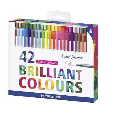 STAEDTLER 334 Triplus тонко пишущие ручки Блестящий Цвета тонкая грань ручка художественный Маркер ручки 15/20/30/36/42/48 Цвета 0,3 мм под покраску