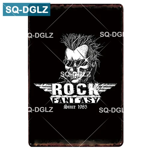 [SQ-DGLZ] MUSIC GUITAR Metal Sign Bar Wall Decoration Tin Sign Vintage Metal Signs Home Decor Painting Plaques Art Poster - Цвет: 1077