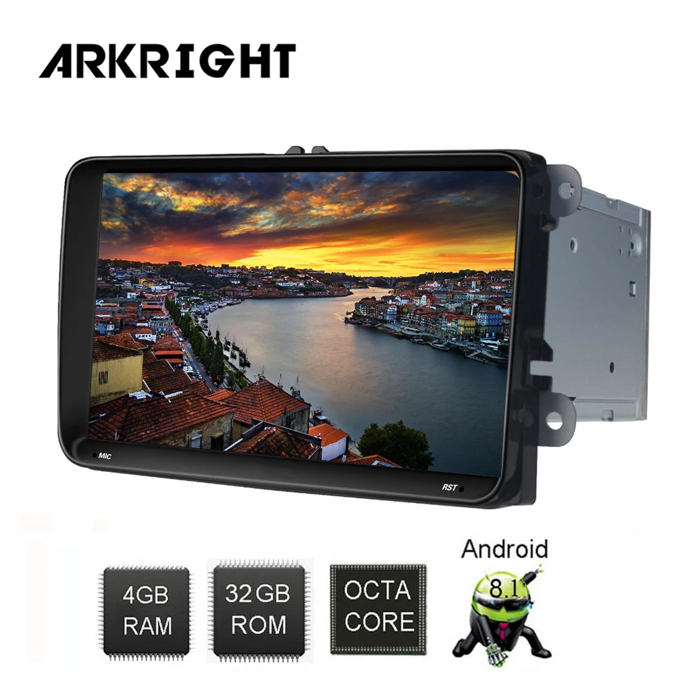 ARKRIGHT 9 ''4+ 64 Гб 2 din автомагнитола аудио стерео для Volkswagen VW Passat B6/B7/CC Golf 5/6 Tiguan Android gps Автомобильный мультимедийный
