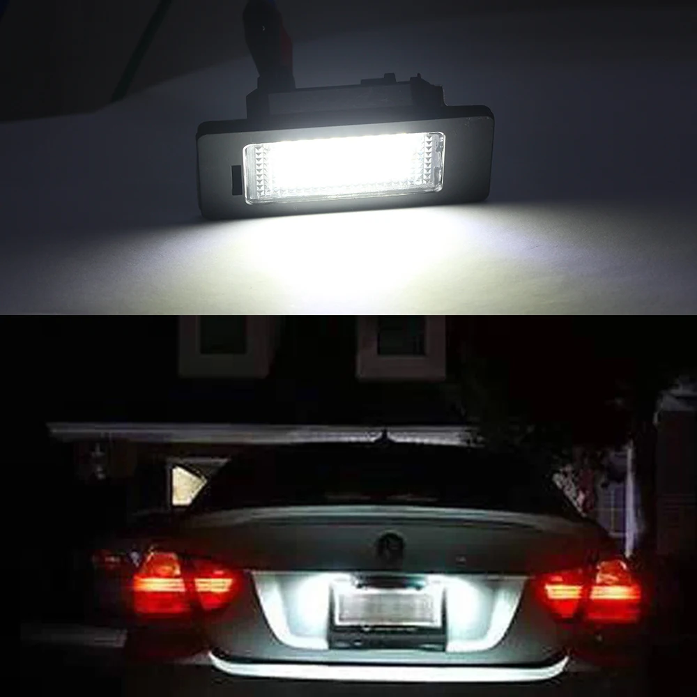 DXZ 2X светодиодные лампы для номерного знака 24 SMD белый подходит BMW E82 E90 E92 E93 M3 E39 E60 E70