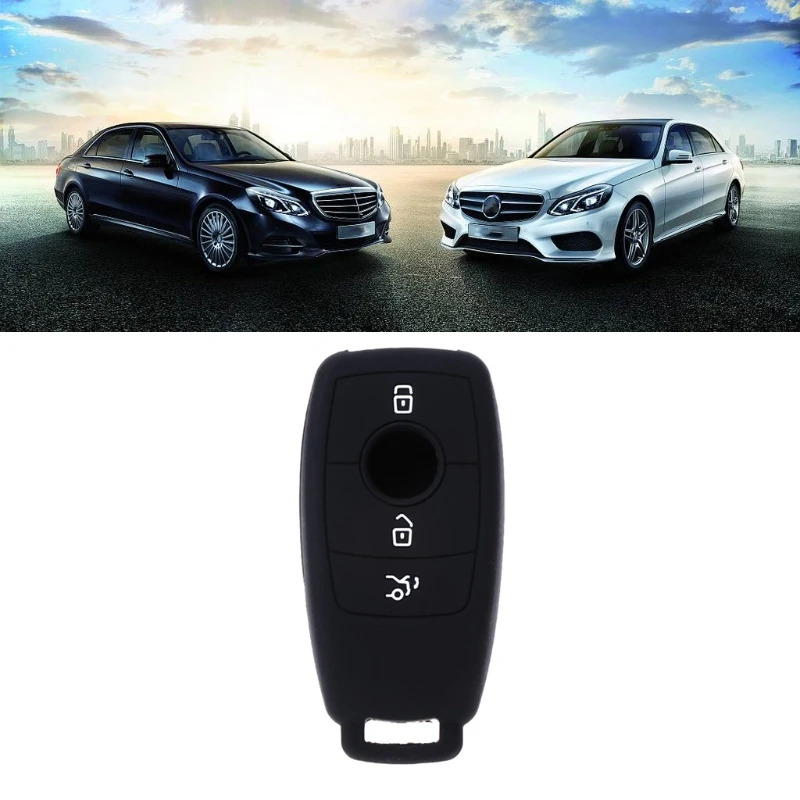 Силиконовый чехол для автомобильного ключа защитный Mercedes BEZ W213 E200 E300 E400 E63 |
