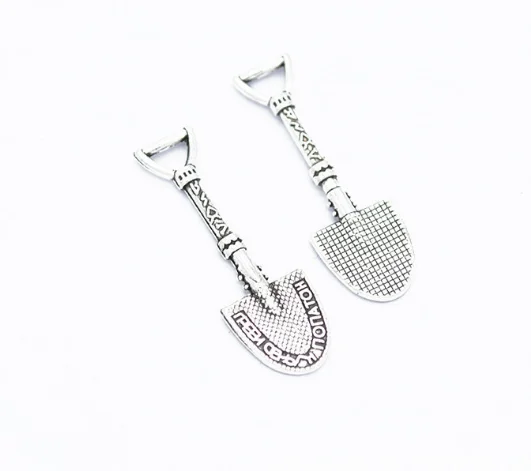 

32pcs Christmas shovel Charms 32*10MM pendant Antique silver bronze craft alloy Jewelry earring bracelet necklace Component