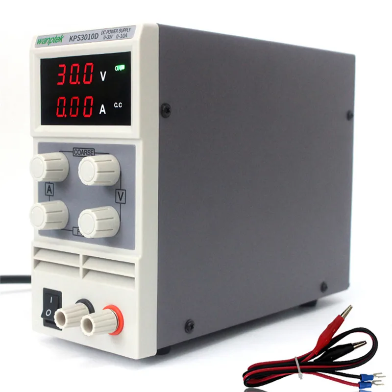 KPS3010D DC питание 30 в 10A дисплей Регулируемый цифровой импульсный источник питания регулятор напряжения 3 цифры лабораторный ремонт