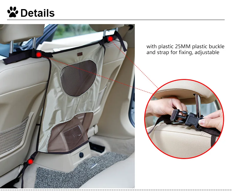Собака кошка Автокресло Детская безопасность барьер Водонепроницаемый