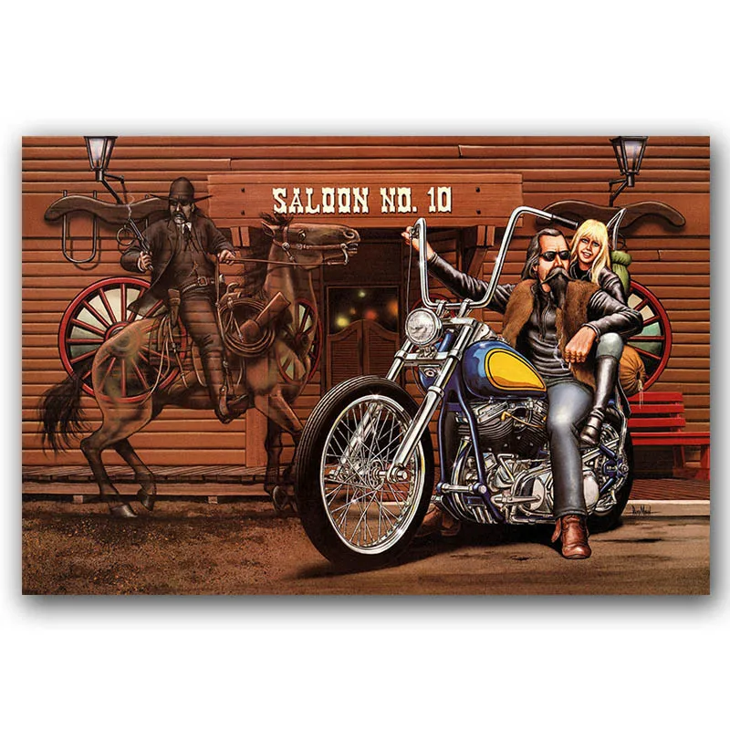 Плакат по мотивам фильма Easy Rider 30x45 60x90 см|Рисование и каллиграфия| |