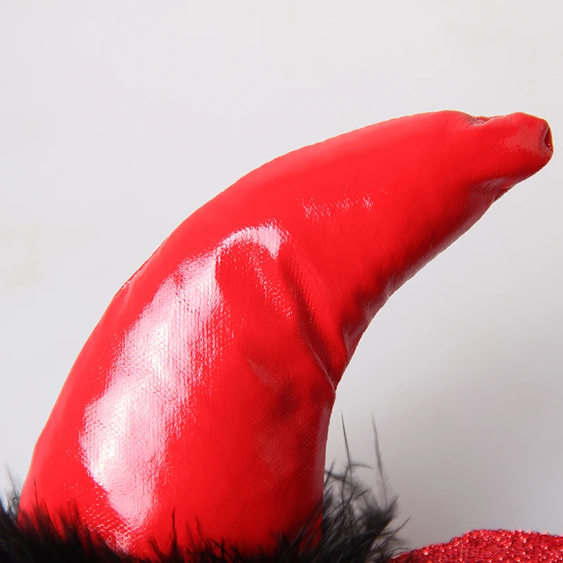 3 размера Регулируемый Хэллоуин Дьявол головной убор кошка черное перо крутая