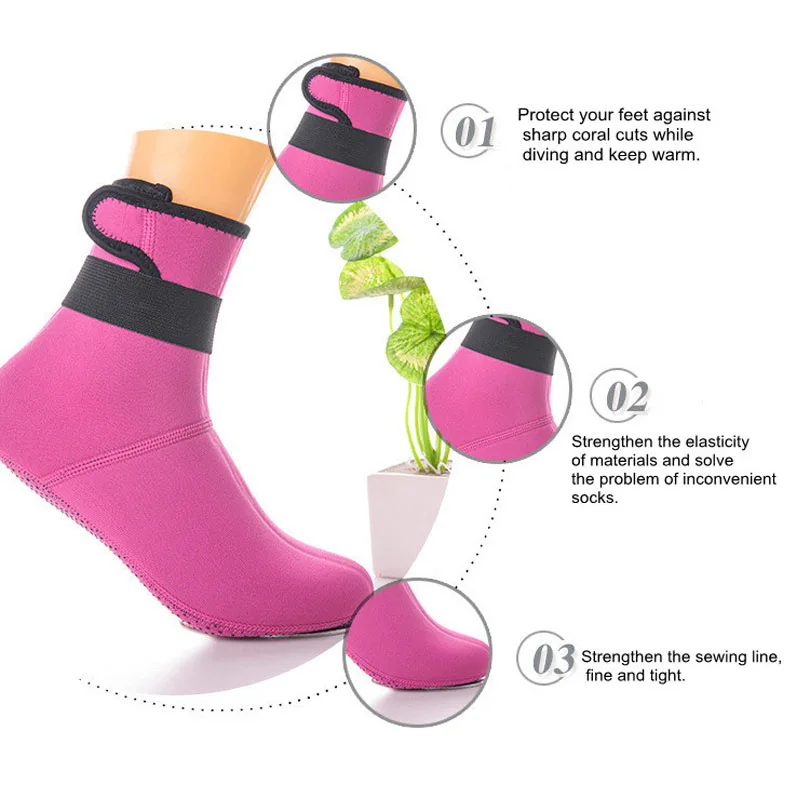 1 пара 3 мм неопреновые плавники для подводного плавания обувь Нескользящие