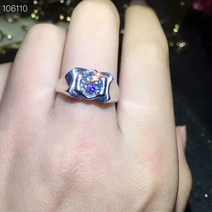 MeiBaPJ 1 карат/6 5 мм сверкающий моиссанит драгоценный камень классическое простое