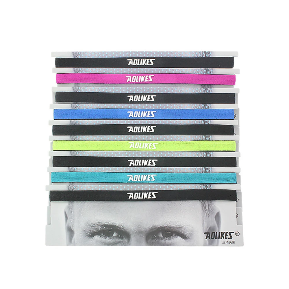 2 шт. Йога Hairband спортивные эластичные Sweatband абсорбирующий бренд для бега на открытом воздухе Фитнес повязка на голову из хлопка Анти Пот повязка для волос