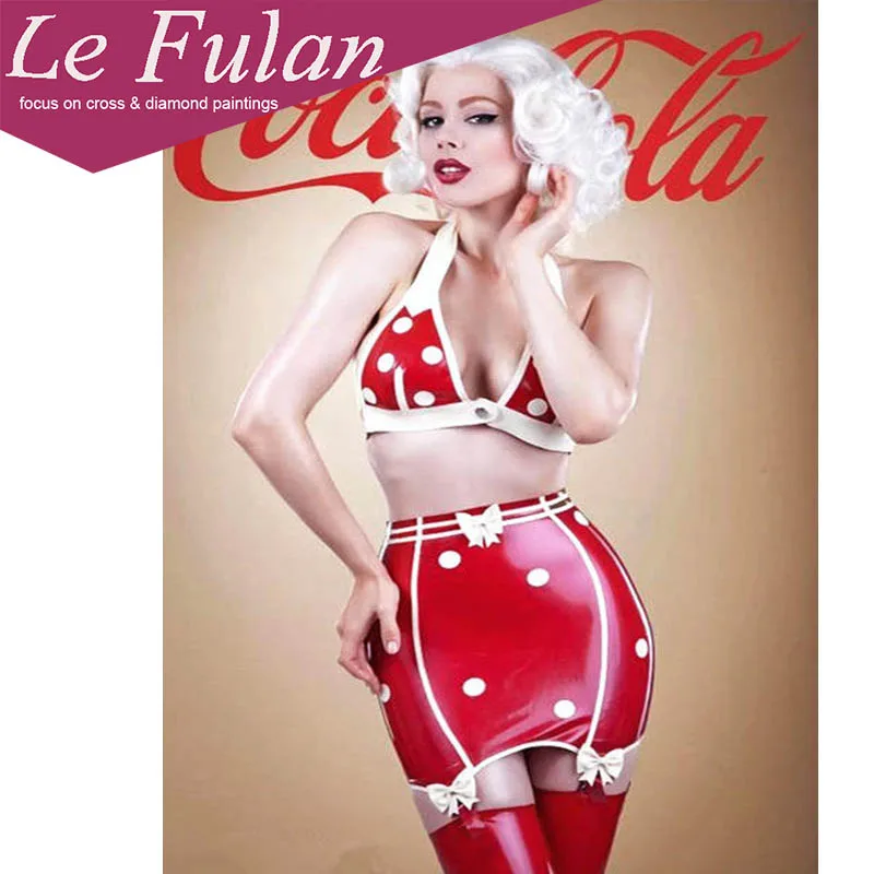 Le Fulan алмазная живопись 5D сделай сам Полный Круглый Cola сексуальная фигура Танцы