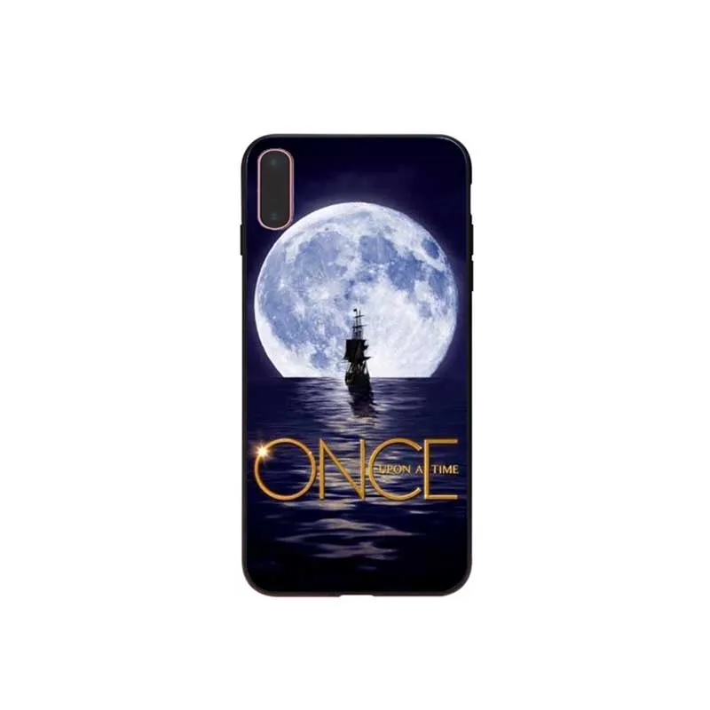 Once Upon a Time сериал черный мягкий чехол для телефона с изображением цветов iPhone 7 8 6 6S