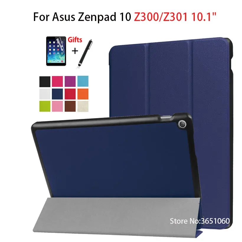 Чехол для ASUS Zenpad 10 Z301MFL Z301ML магнитный ультратонкий подставка чехол Защита 10.1" Z300C Z300M Z300CL+Пленка+Ручка