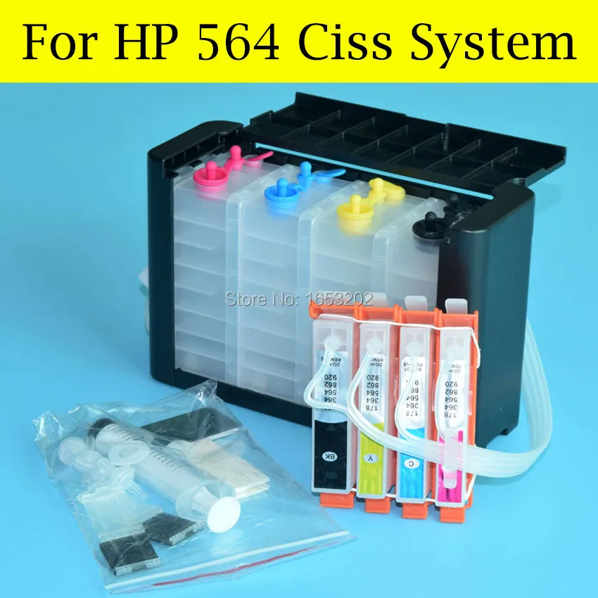 Новый СНПЧ для HP 564 Система непрерывной подачи чернил B209A B210A B109N 5511 5515 5522 3522 3070A