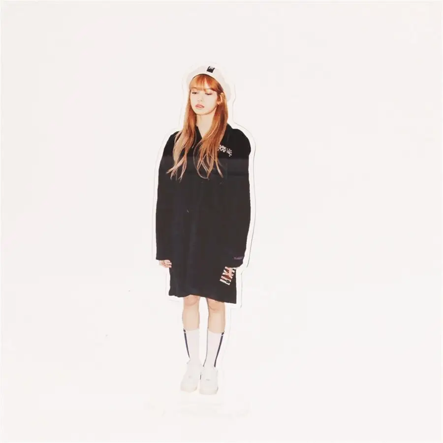 Lisa 1 Kpop Blackpink, акриловая фигурка стэнди, кукла, Роза Лиза, 18 см, стоячий стол, Декор, Jisoo Jennie - Цвет: Lisa 1