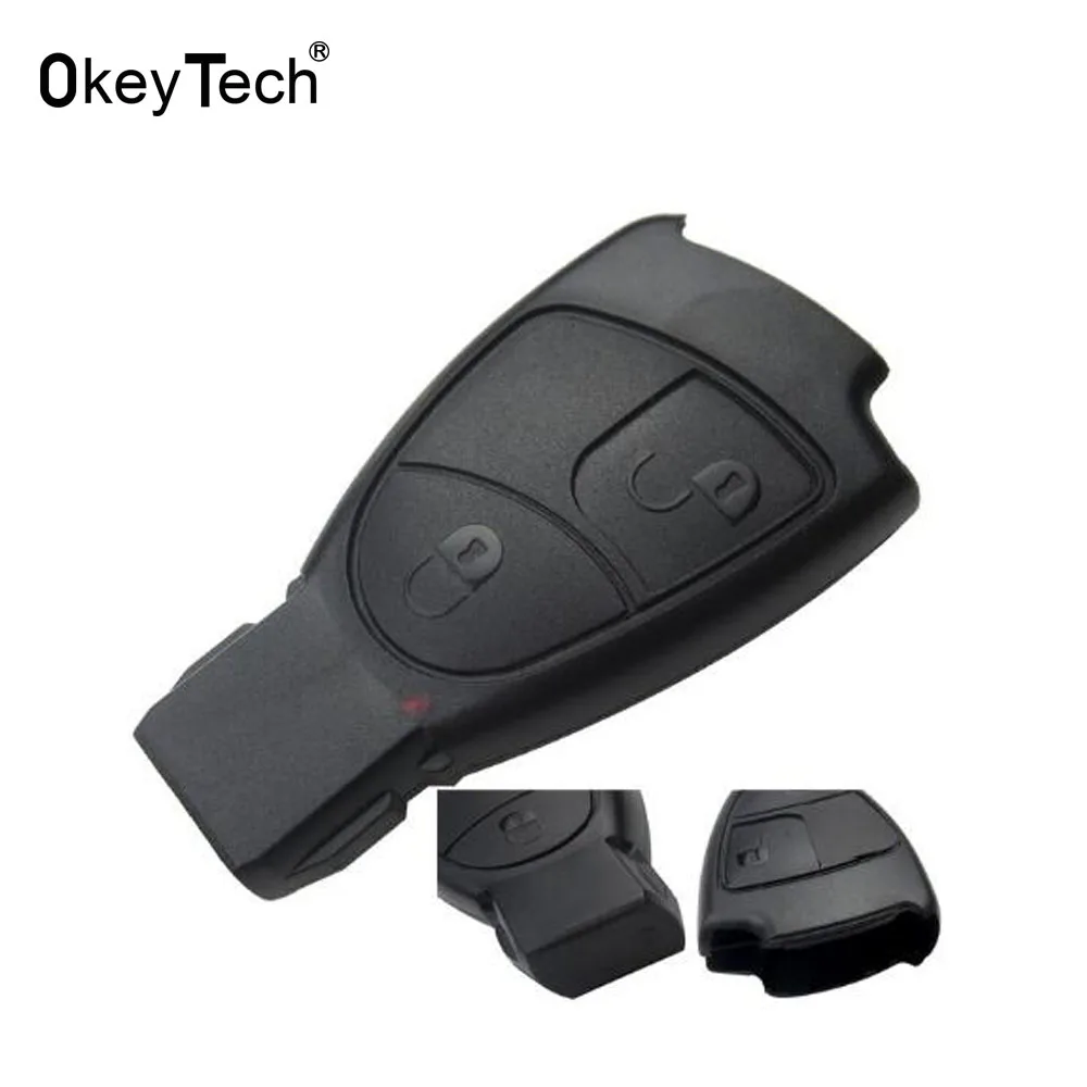 OkeyTech для MB Mercedes Benz C E мл S SL SLK CLK AMG смарт ключ чехол мягкий 2 кнопки дистанционного