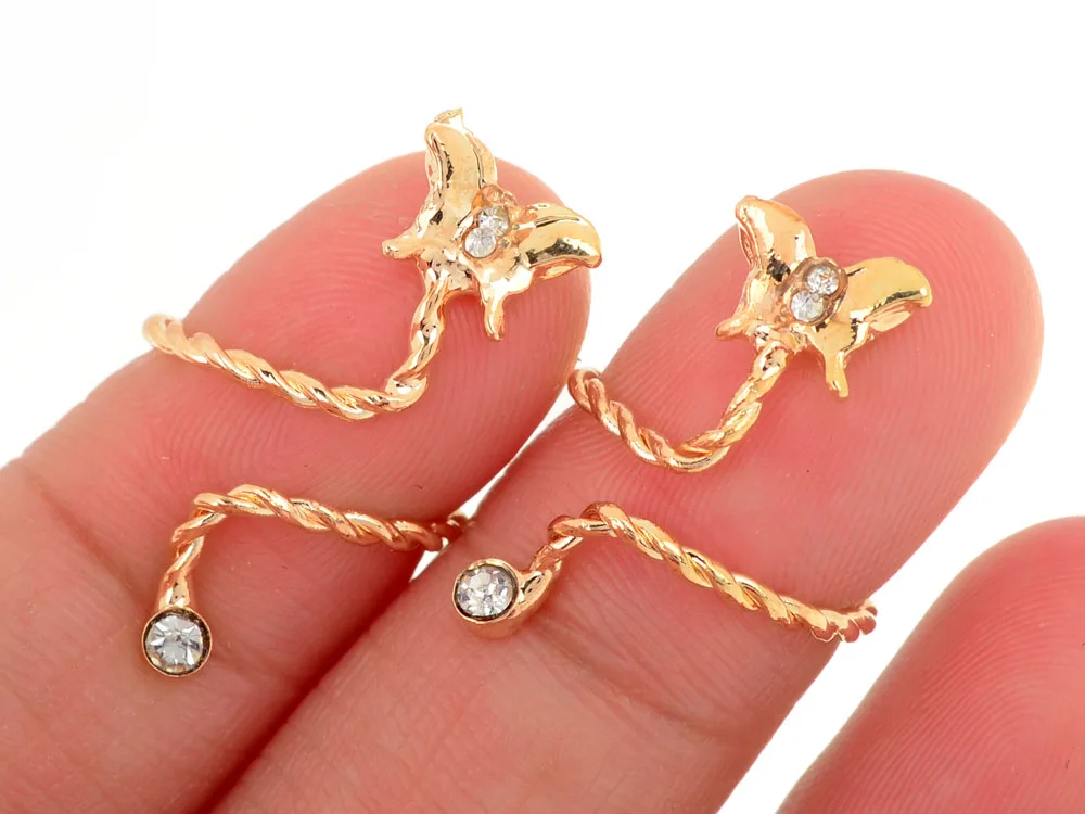 1 шт. мода топ горный хрусталь морская звезда бабочка цветок спиральные открытие