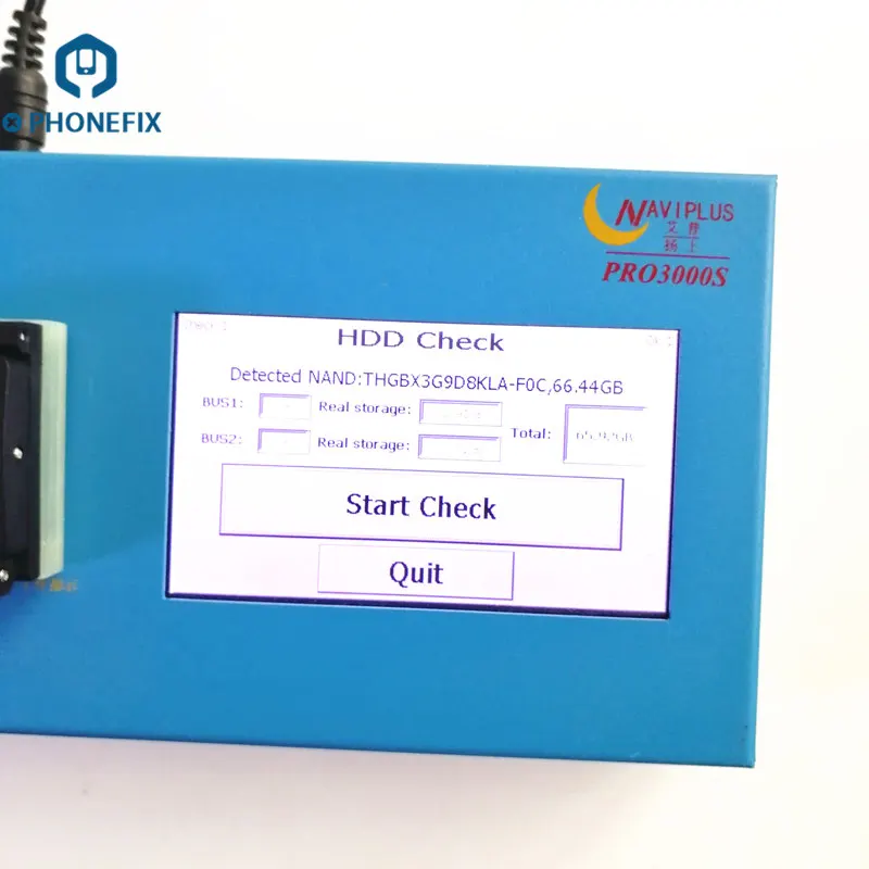 PHONEFIX NAVIPLUS Pro3000S NAND Программист PRO3000S IP Box NAND ошибка ремонт 32 бит+ 64 бит HDD Чтение Запись инструмент для iPhone iPad