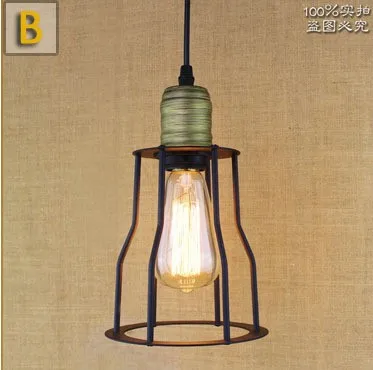 Подвесной светильник в скандинавском стиле винтажный железный лофт индастриал