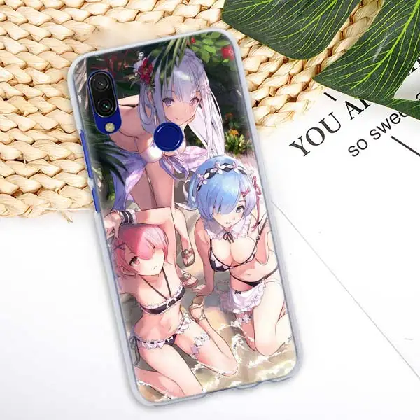 06 Аниме RE ZERO Ram Rem чехол для Xiaomi Redmi Note 5 6 7 Pro 4X7 6 6A 5 Plus 5A S2 GO Pocophone F1 чехол для телефона Coque - Цвет: 06