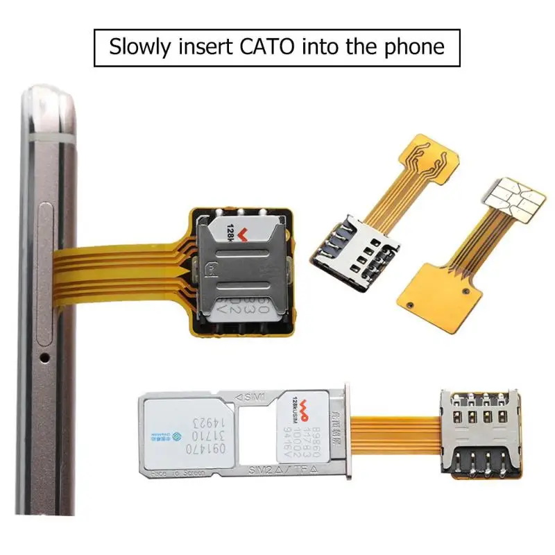 Гибридный двойной sim-карты для Micro SD TF адаптер для Android расширитель 2 нано Micro SIM адаптер для XIAOMI REDMI NOTE 3 4 5