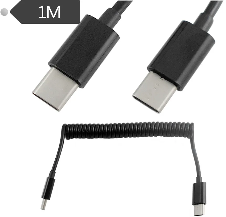 Телефон и компьютерный кабель Кабель Весны Выдвижной usb 3 1 type c мужчинами