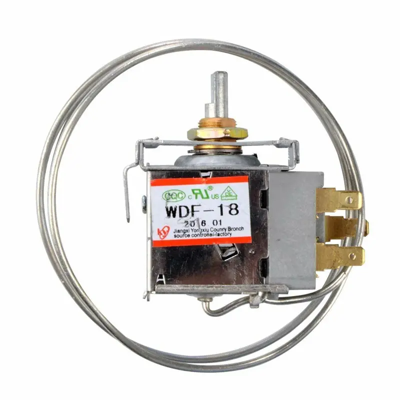

3 Pin WDF-18 Terminals Freezer Refrigerator Thermostat with 65cm Metal Cord NEW