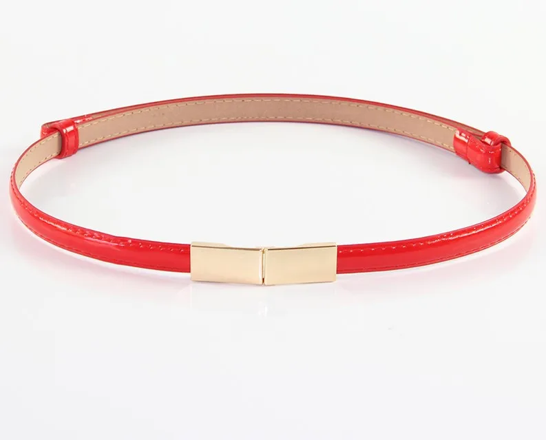 style 2 red Хит, женские ремни из искусственной кожи, модные женские ремни, черный цветок, пряжка, пояс, высокое качество, лакированная кожа, пояс, платье - Цвет: style 2 red