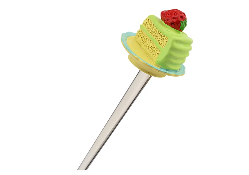 Upspirit из нержавеющей стали столовая ложка со сливками клубника Топ торт десертная ложка кофе чайная мешалка кухонные столовые приборы гаджет