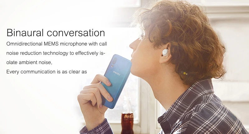 Meizu POP2 наушники Bluetooth 5,0 настоящие беспроводные стерео наушники сенсорный пульт дистанционного управления голосовой помощник IPX5 Водонепроницаемый