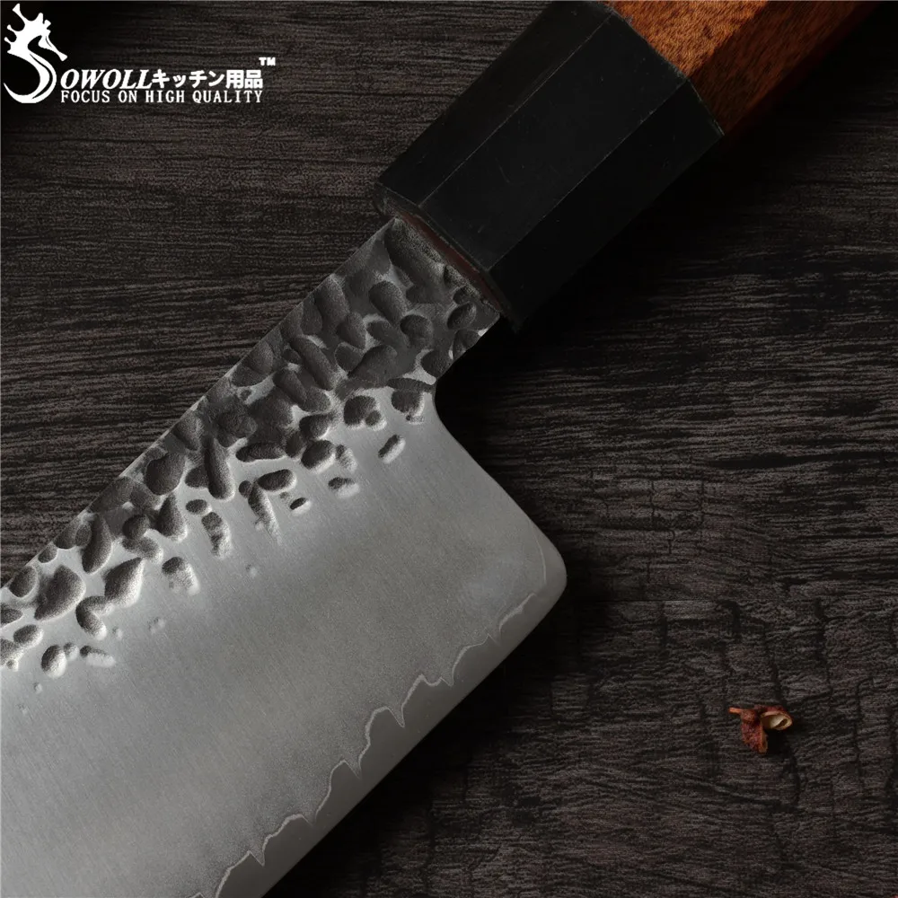 Нож из дамасской стали SOWOLL VG10 ручной работы кованый японский нож лезвие кухонный