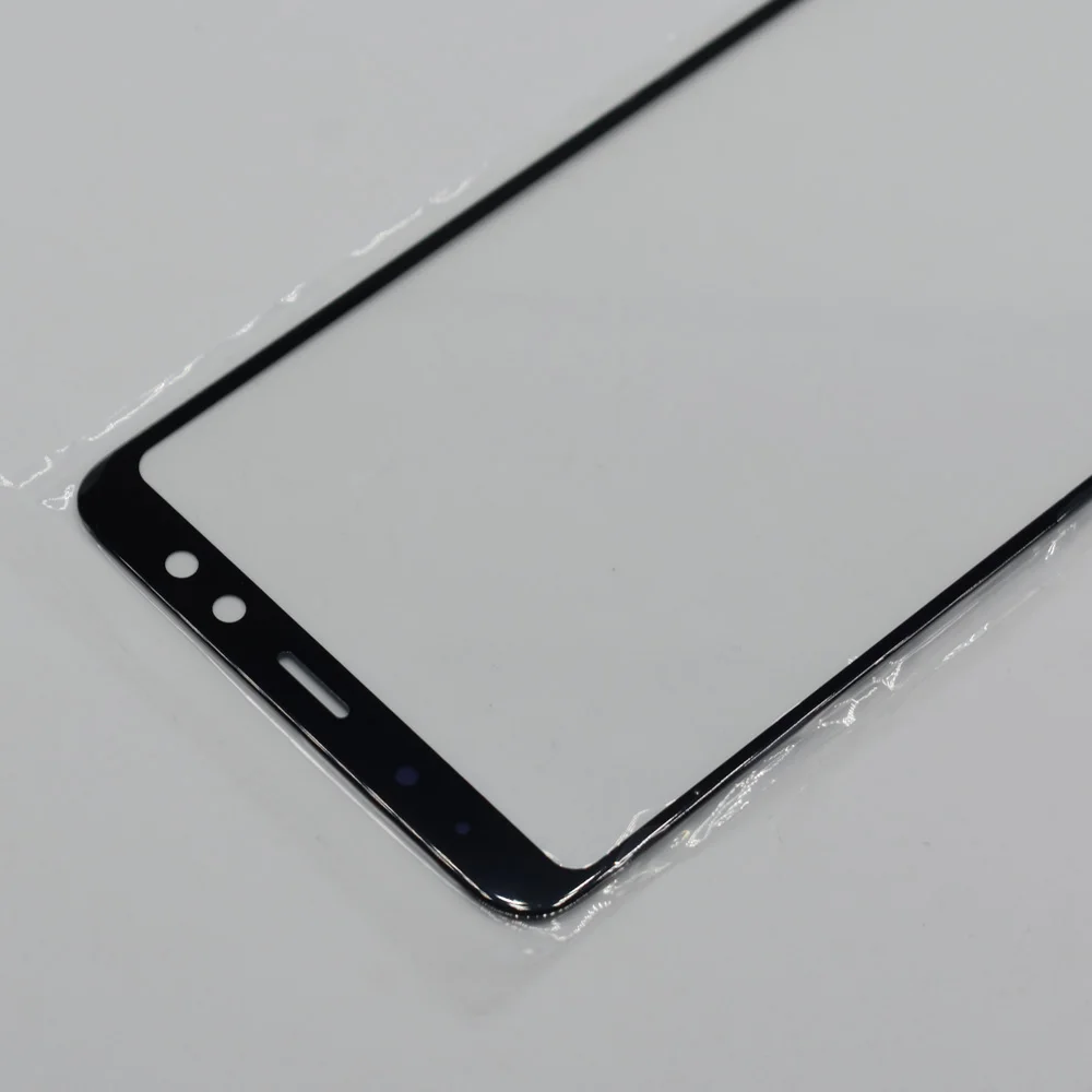10 шт./лот оригинальная новая внешняя Передняя панель объектива для Samsung Galaxy A8 2018