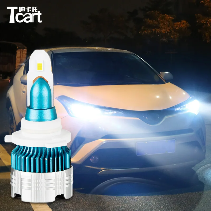 

Tcart 2 шт. автомобильный головной светильник s для Toyota C-HR chr 2017 2018 автомобильные аксессуары Высокий Низкий Луч светильник 9012 светодиодный голо...