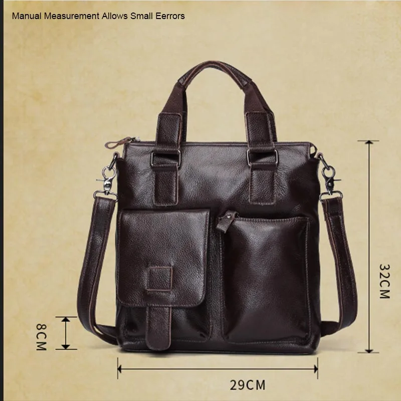 Мужская сумка из натуральной воловьей кожи дорожная через плечо мужская с