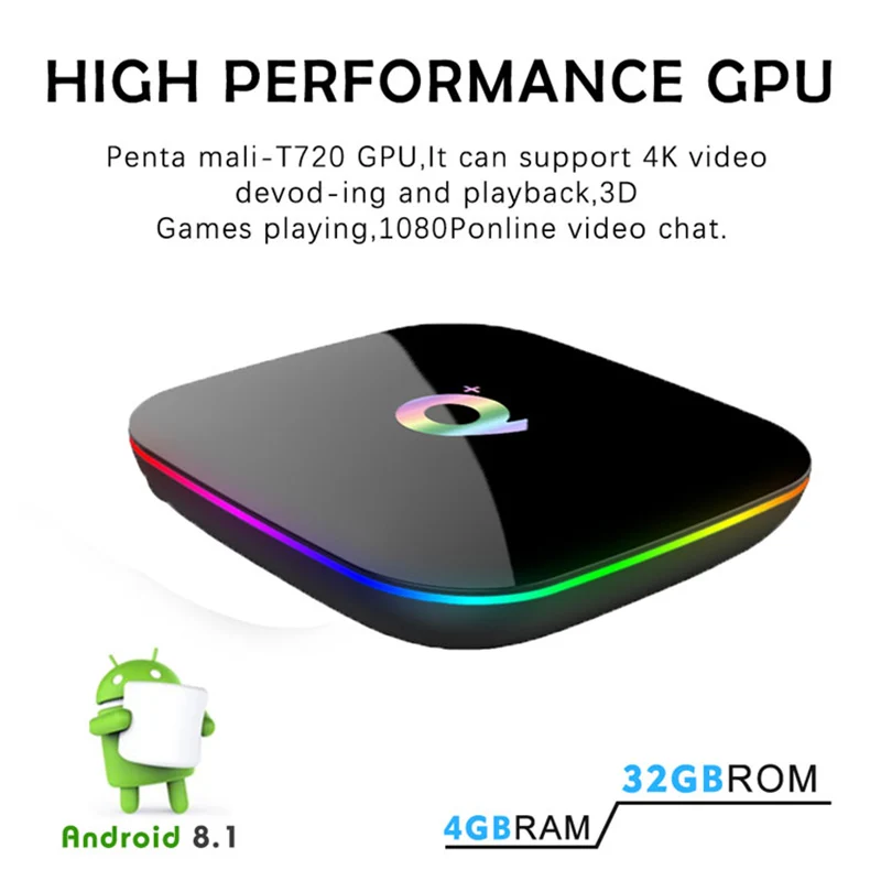 Q Plus Smart TV Box Android 9 0 4 Гб Ram 32 64 Rom Allwinner H6 Quad Core 4K H.265 2 4G WIFI телеприставка PK X96