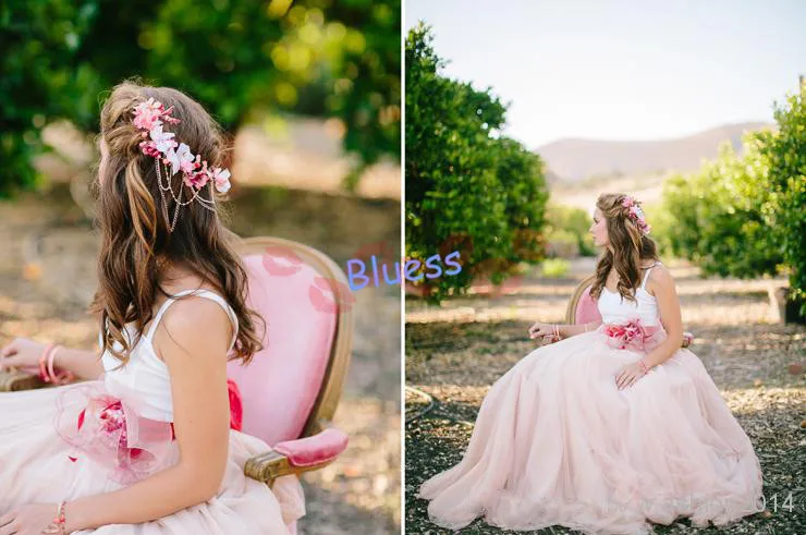 2015 New A line Spaghetti Straps Sweetheart Tulle with Flower Wedding Dress Bridal Gown Free shipping|tulle flower|tulle decorationsdresse |