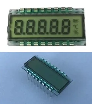 16PIN HTN положительный 5-знака после запятой сегмент ЖК-дисплей Панель Температура влажности Экран 5V без Подсветка