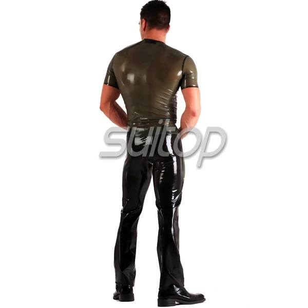 Мужские армейские резиновые брюки из латекса|trousers men|rubber trousersmens combats |