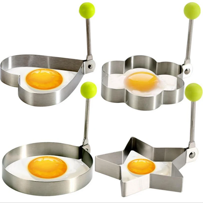 4 шт./компл. из нержавеющей стали симпатичные формы Fried Egg Плесень Блин кольца