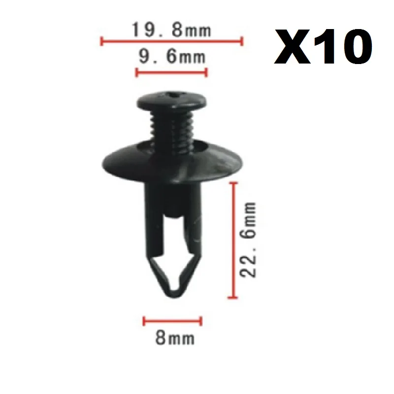 

DOOR MOULDING TRIM STRIP CLIPS RUBSTRIP X10 Plastic Clips