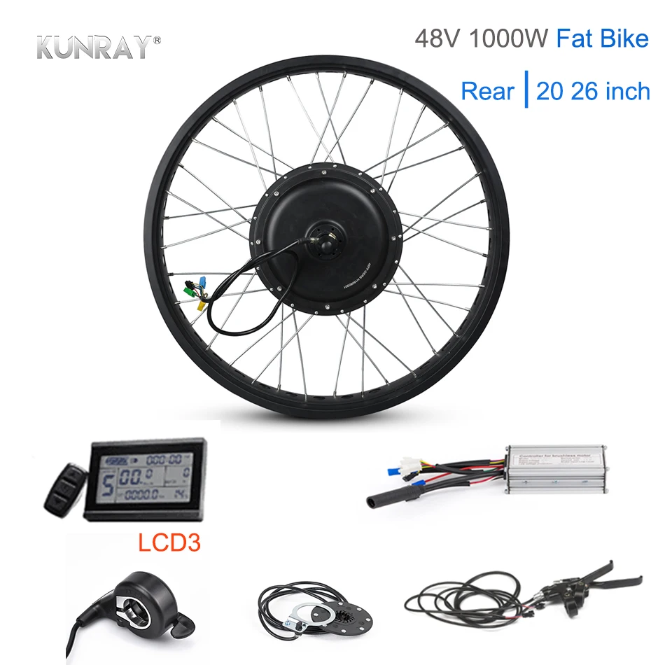 42 55 км/ч толстое Велосипедное моторное колесо 48 в 1000 Вт Eelectric Bike комплект для