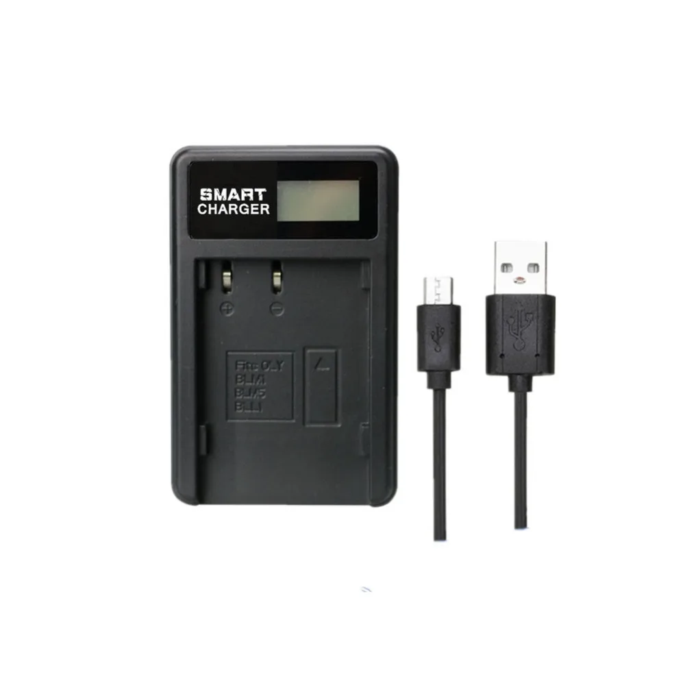 Оригинальное зарядное устройство BLM1 BLM5 BLL1 с ЖК дисплеем для Olympus|charger for olympus|for
