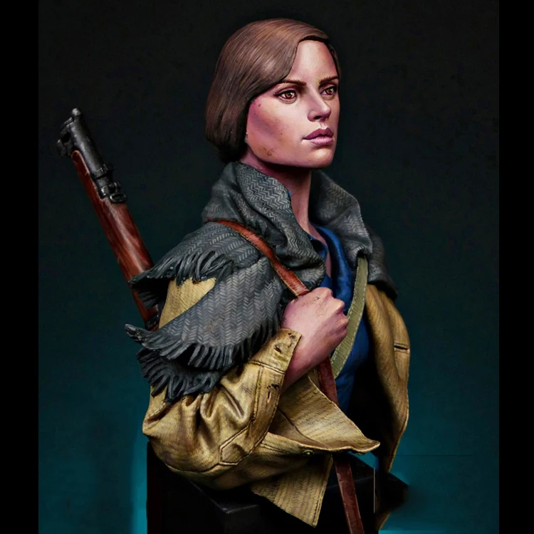 1/12 полимерный бюст строительный комплект Женская милиция|Наборы для сборки