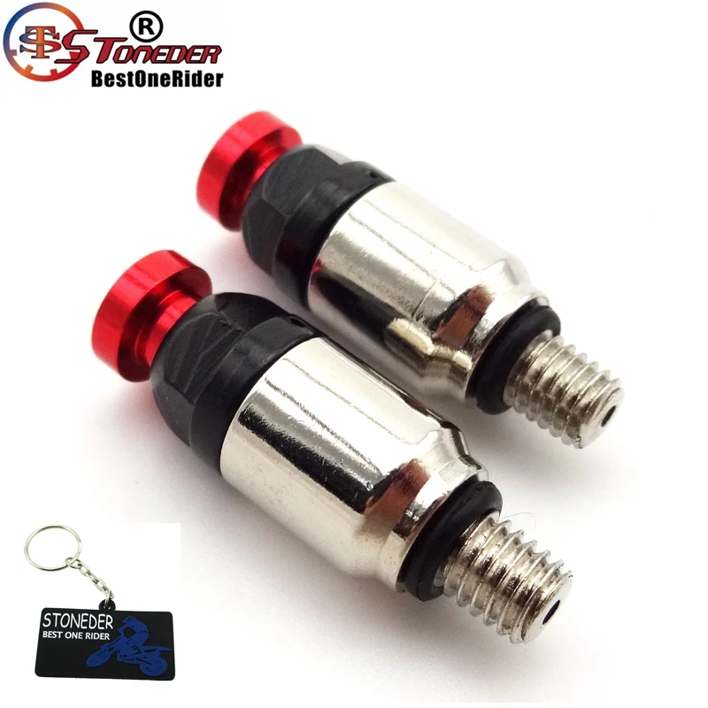 Передняя вилка STONEDER M5 x 0 8 красные воздушные клапаны для CR 80 85 125 250 500 CRF 150R 250R 450R 450X