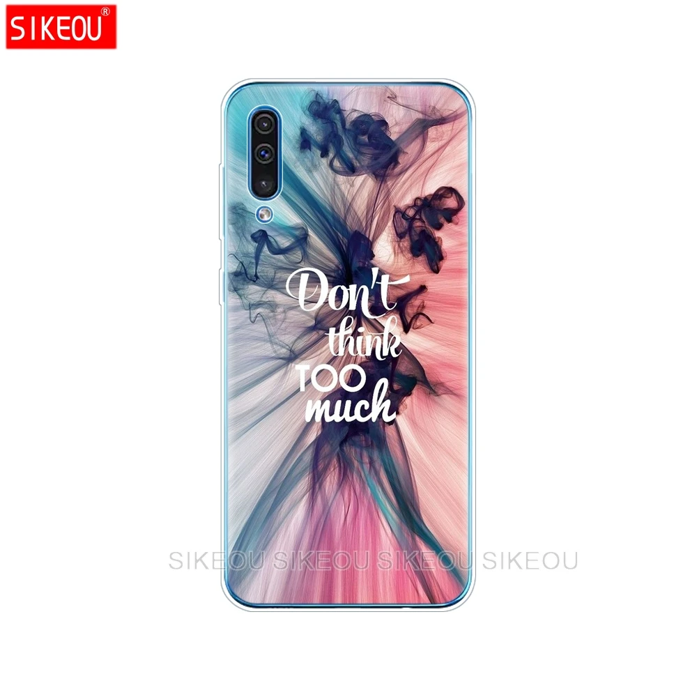 Для samsung Galaxy A50 силиконовый прозрачный Футляр задняя крышка чехол для телефона для samsung A50 A505 A505F SM-A505F мягкий чехол 6,4 - Цвет: 33996